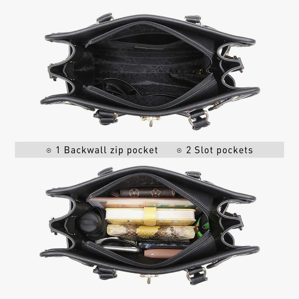 ๐HP๐ MKP Women Satchel with Matching Wristlet - Picture 3 of 4